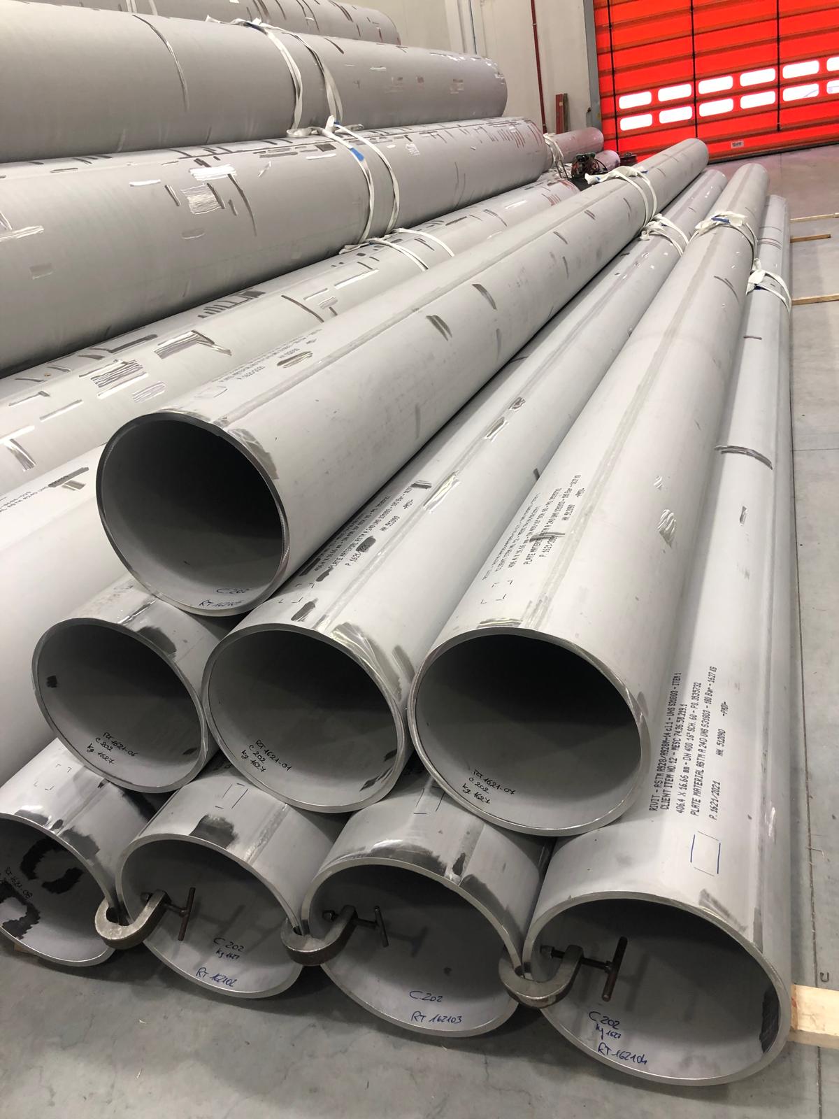 Steel pipes with markings