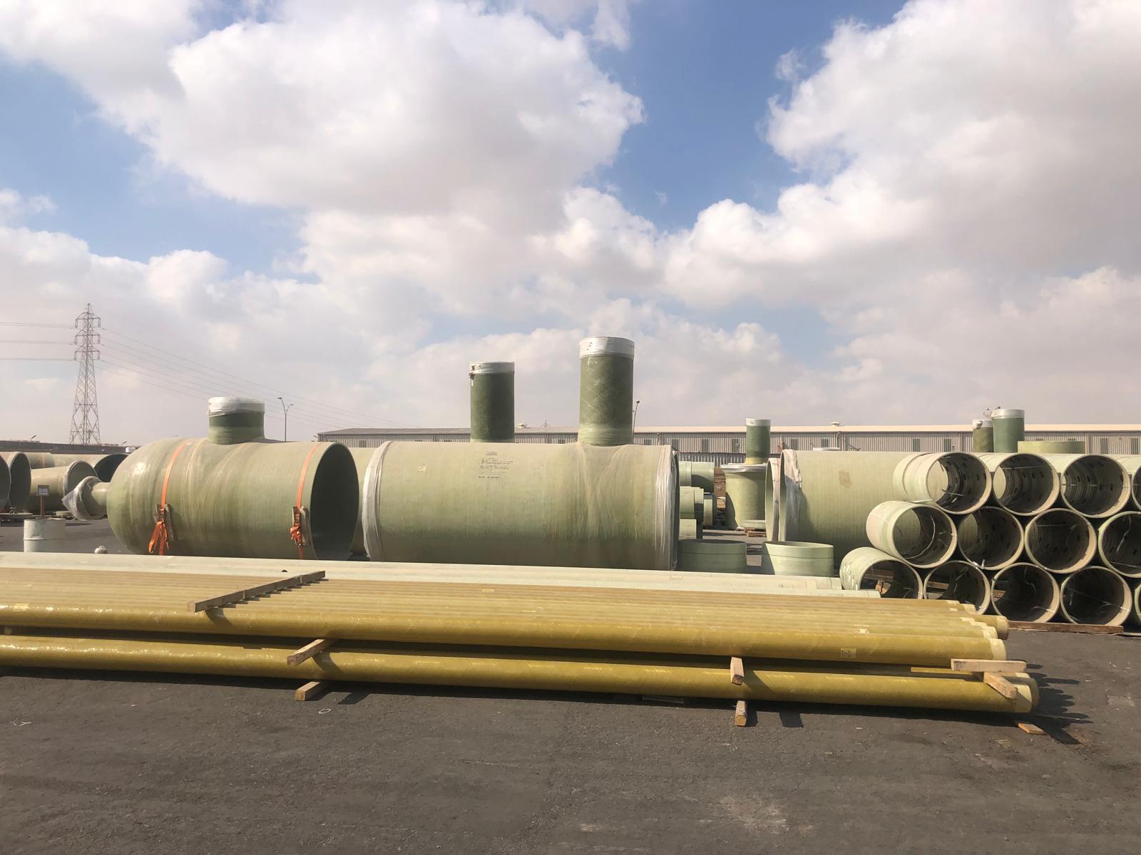 Large GRP pipe assemblies